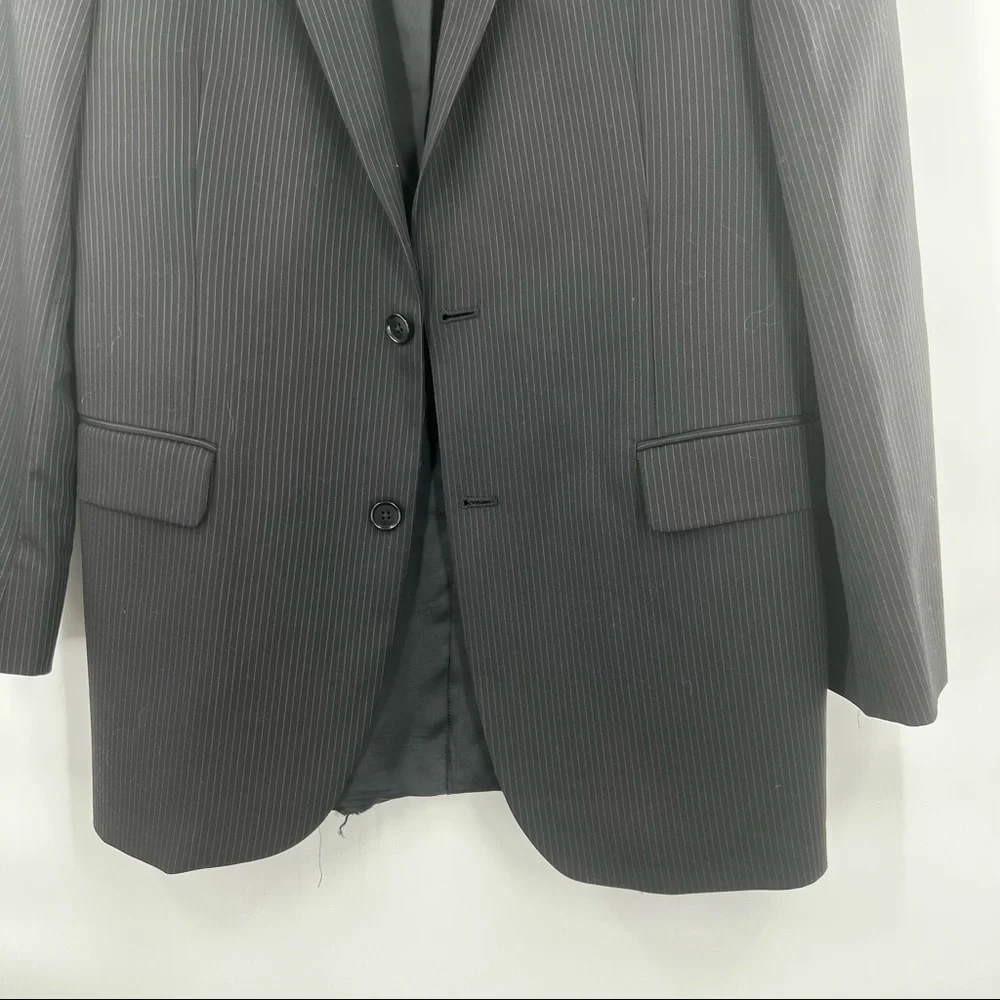 346 Brooks Brothers blue striped wool blazer size 40R